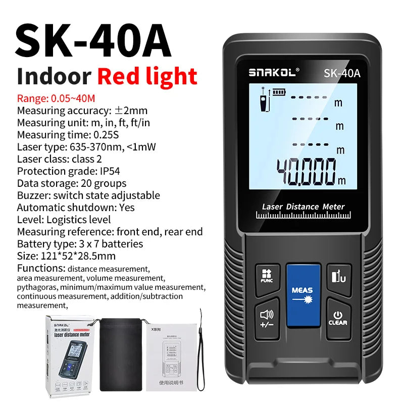 SNAKOL PrecisionPro™ Laser Distance Meter