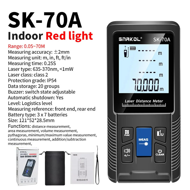 SNAKOL PrecisionPro™ Laser Distance Meter