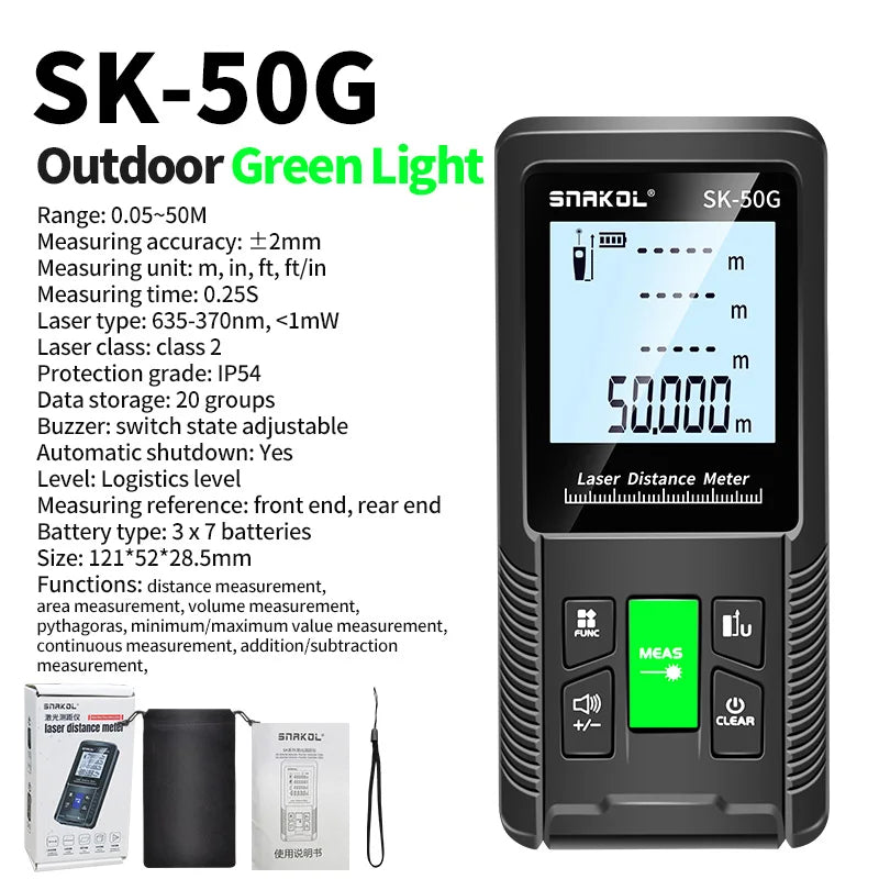 SNAKOL PrecisionPro™ Laser Distance Meter