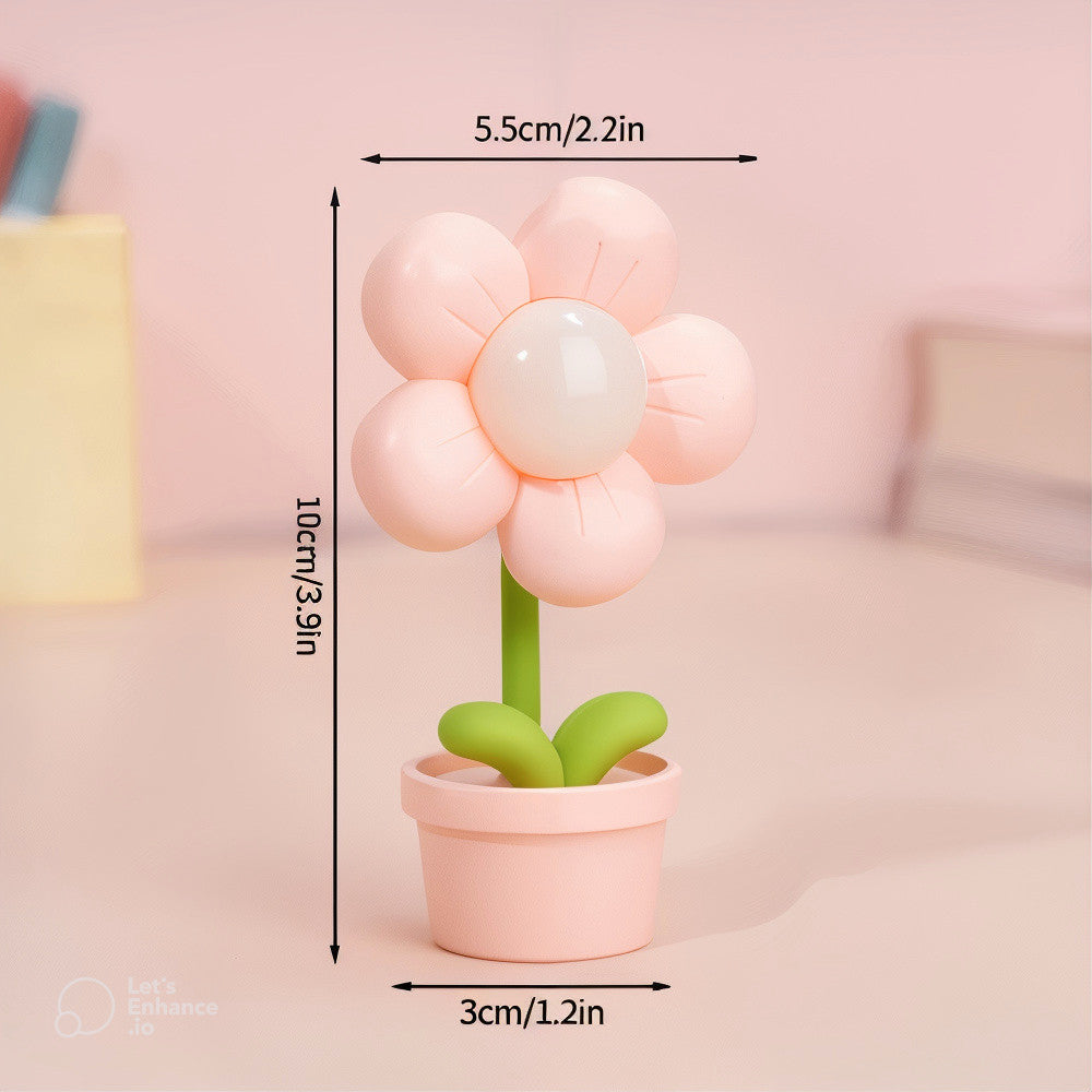 Mini LED Flower Pot Night Light