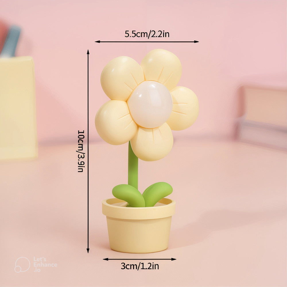 Mini LED Flower Pot Night Light